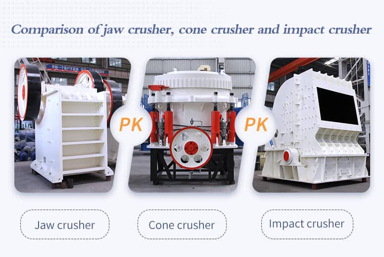 Comparison of different kinds of crushers